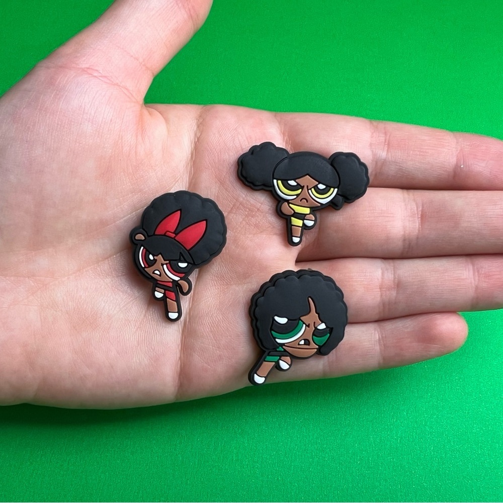 The Powerpuff Girls Crocs Shoe Charms Set of 9 - jibbitz Charms - Picture 4 of 7